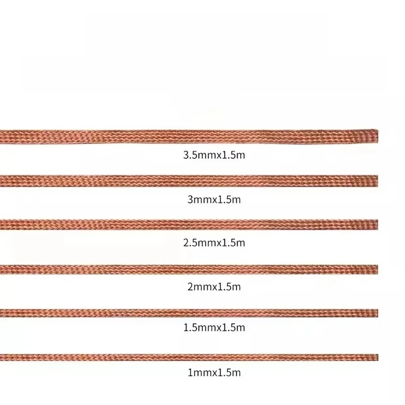 Tin suction Wire Manual Desoldering Suction 1.5m Welding Point Solder Remover Braid Tape Lead Cord Flux Tools