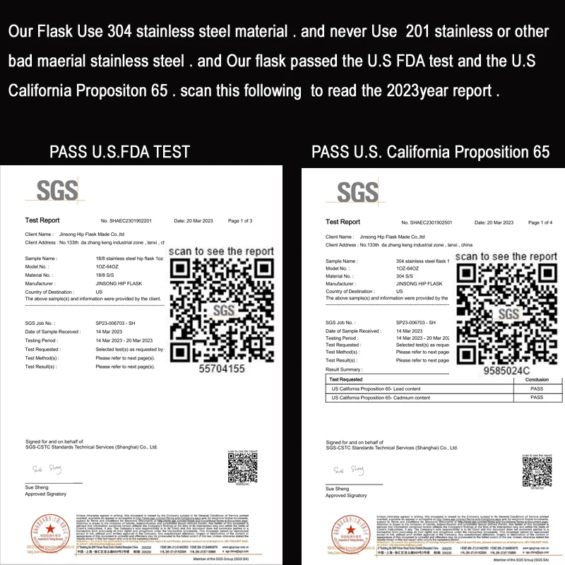 قارورة الورك من الفولاذ المقاوم للصدأ 304 قارورة مطلية بالمسحوق سعة 6 أونصة، درجة الغذاء