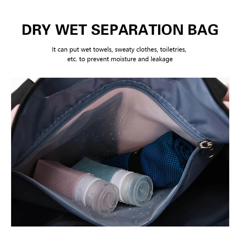 Wholesale Custom Gym Fitness Bags Wet Dry Separation Short distance Travel Bags Travel Bags Weekend Yoga Bags Print Neme Logo