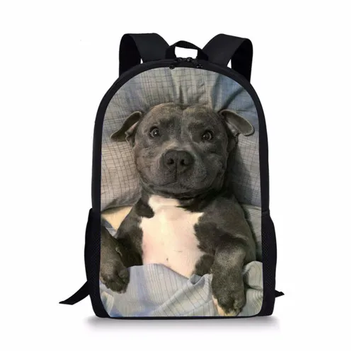 

Cute Bull Terrier Dog Print School Bags for Girls Boys Back Pack Kids Backpack Children Book Bag School Student Backpack Bookbag