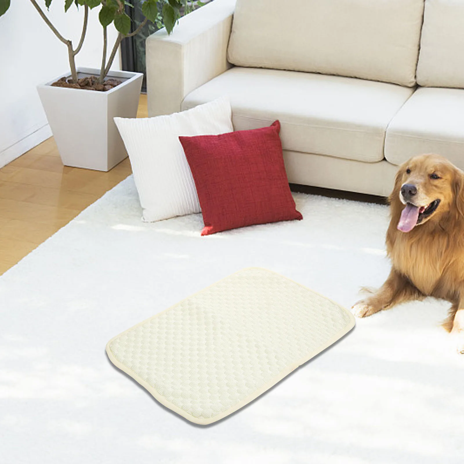 

Pet Ice Mat Cooling Pad Washable Rabbit Blanket Dog Outdoor Small Pads for Pets