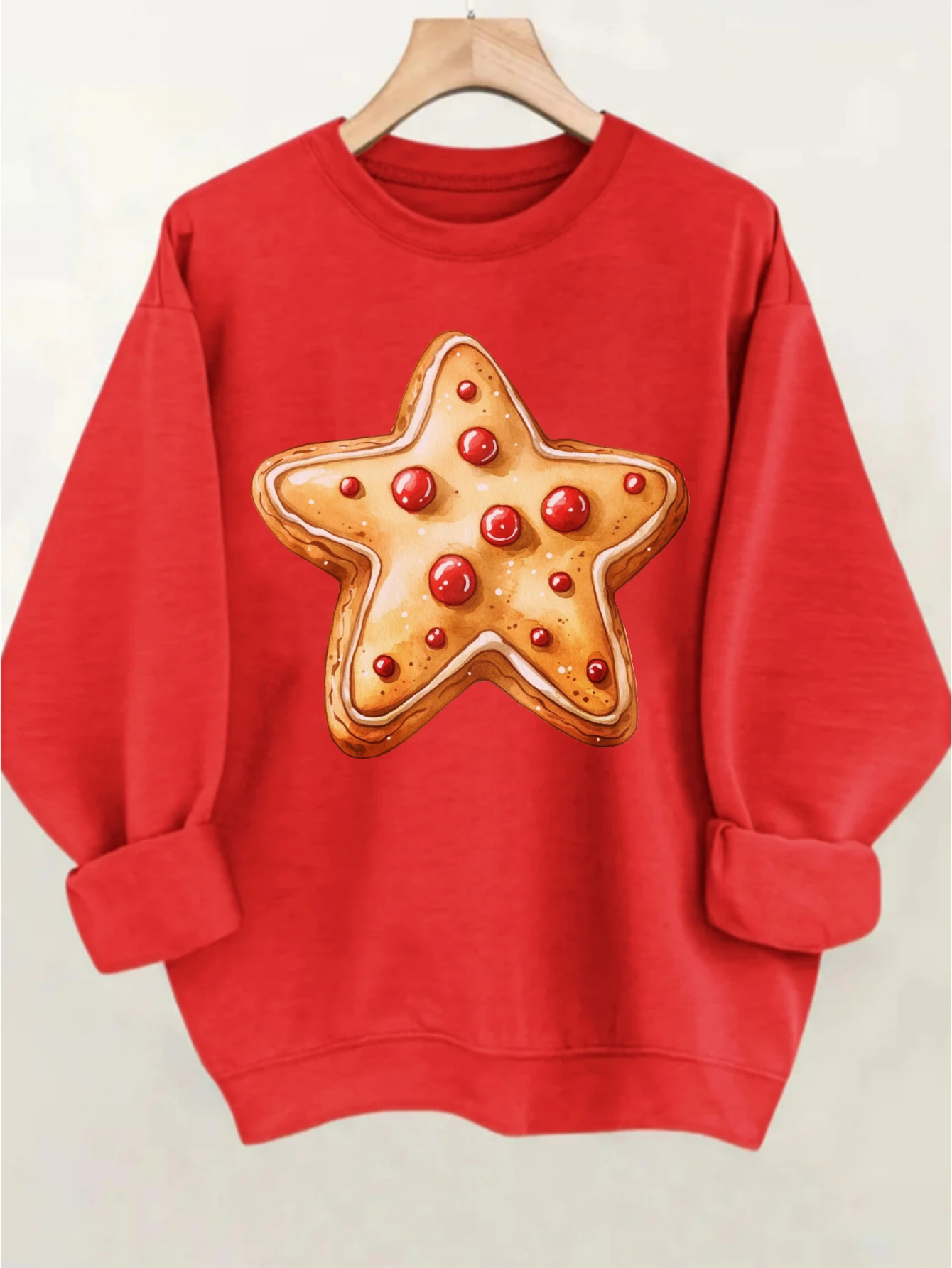 Świąteczne cukierki laska cukrowa słodycze przytulne damskie męskie swetry z okrągłym dekoltem czerwono-zielone luźny krój ciepła bawełna na zimę świąteczne przygody