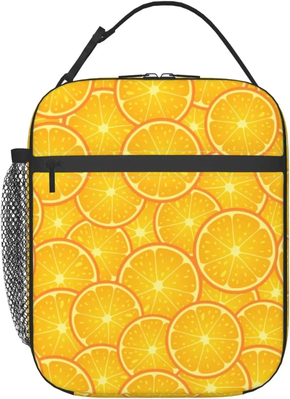 Citrus Yellow Reusable Lunch Box Insulated Leak Proof Lunch Tote With Portable Tote Bag For Work Office Picnic Camping Traveling