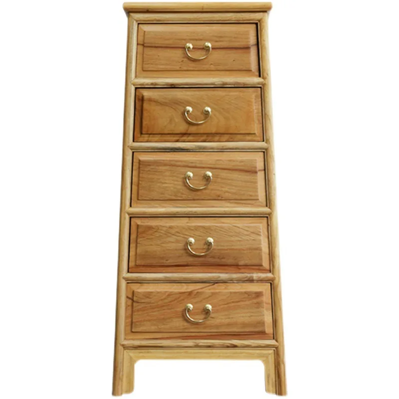 LTT new Chinese sofa side wall cabinet bedroom zen chest of drawers solid wood living room diagonal chest of drawers