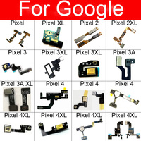 Promixity Light Sensor Flex Cable With Microphone For Google Pixel 2 2XL 3 3XL 3A 4 4A 4XL XL Flash Light Mic Flex Ribbon Parts