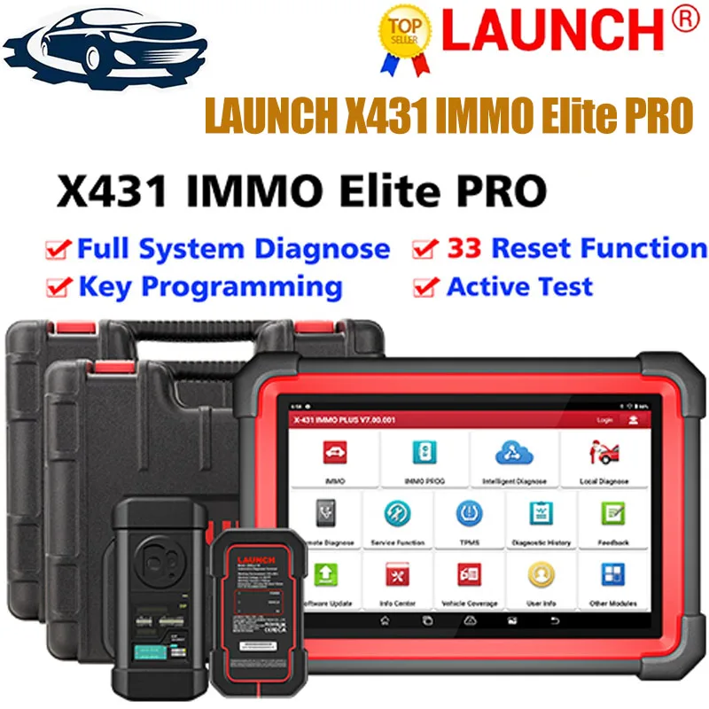 

LAUNCH X431 IMMO Elite PRO OBD2 Scanner Automotive Scanner IMMO Programming Diagnostic Tool All-in-One Anti-theft Matching Tool