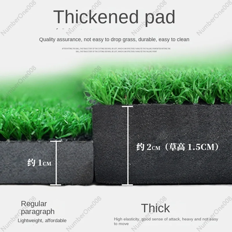 Golf Percussion Mat Indoor and Outdoor Practice Grass Mat Portable Golf Percussion Mat