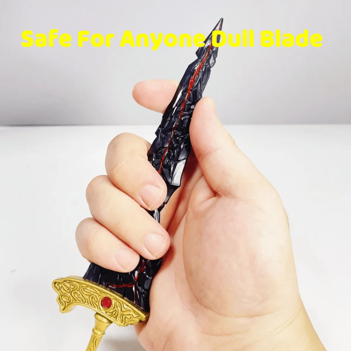 Épée Katana en métal à lame noire de Elden Maliketh, 8.6 pouces, sabre de samouraï Original, couteau Ninja Katana, accessoires de Cosplay, jouet accessoire