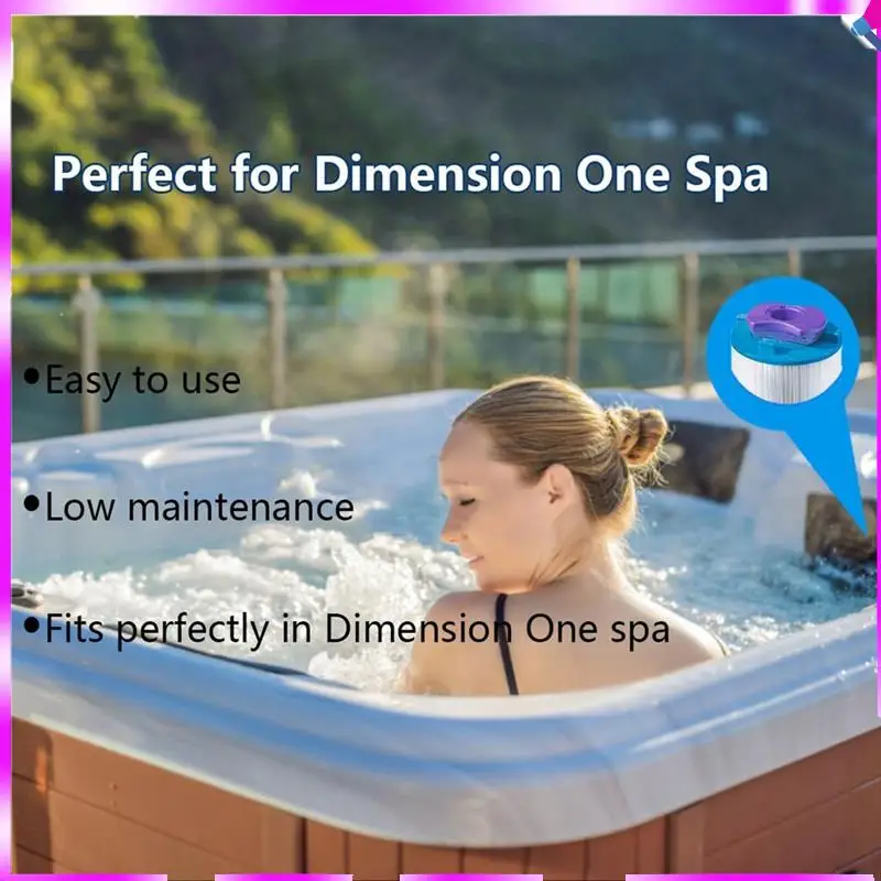 

N96R 2Pcs Dimension One Spa Filter, Replacement For Vision Dimension One Spa,01512-261 For Vision Hot Tub Filter
