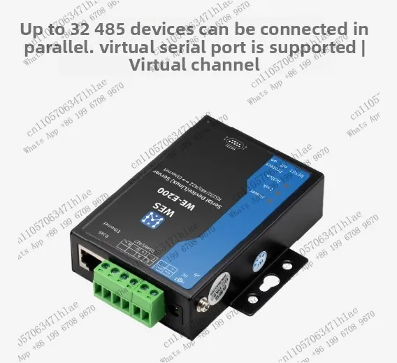 DTU Module Rs232 Industrial Serial Server 485 to Ethernet ModbusTCP Mutual Conversion WE-E200