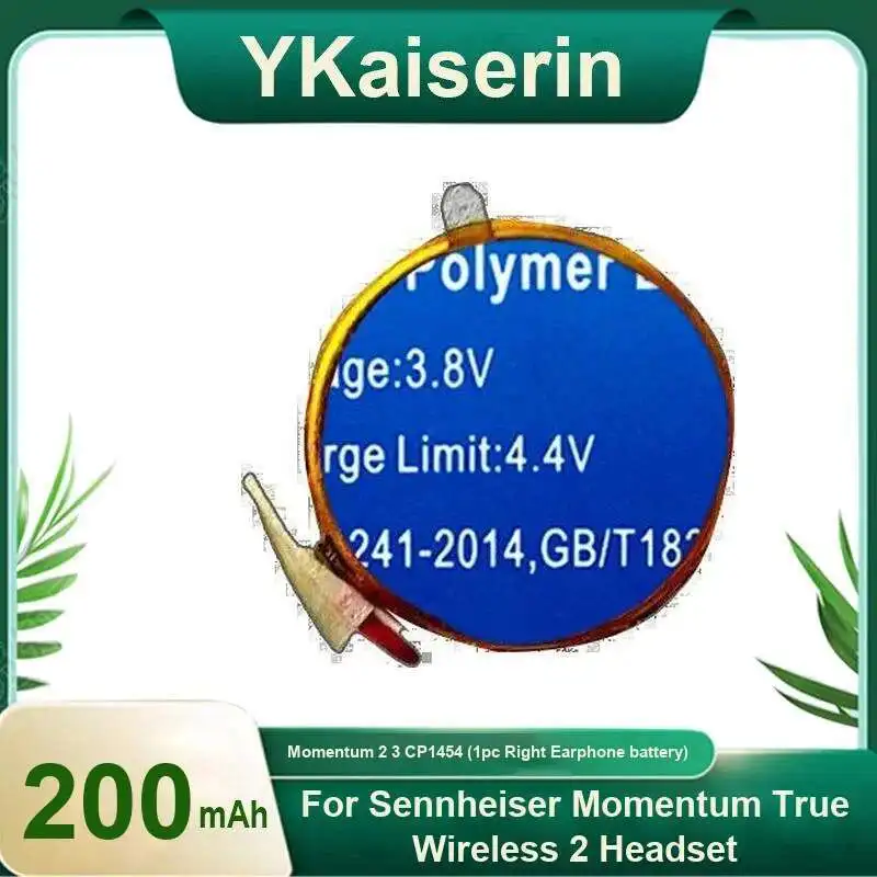 

Earphone Battery 200Mah For Sennheiser Momentum True Wireless 2 Headset 3 CP1454 1Pc Right