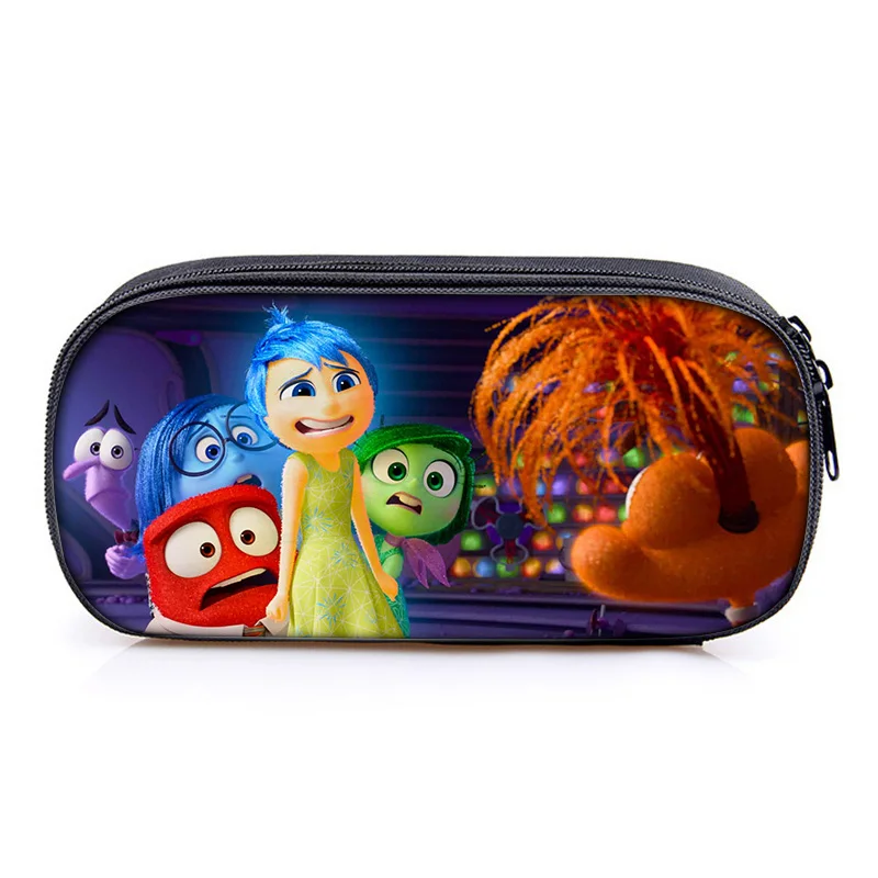 Inside Outs 2 Pencilcase Cartoon Pencil Bag Pen Bag Large Capacity Cute Stationery Box Disney School Supplies Office Articles