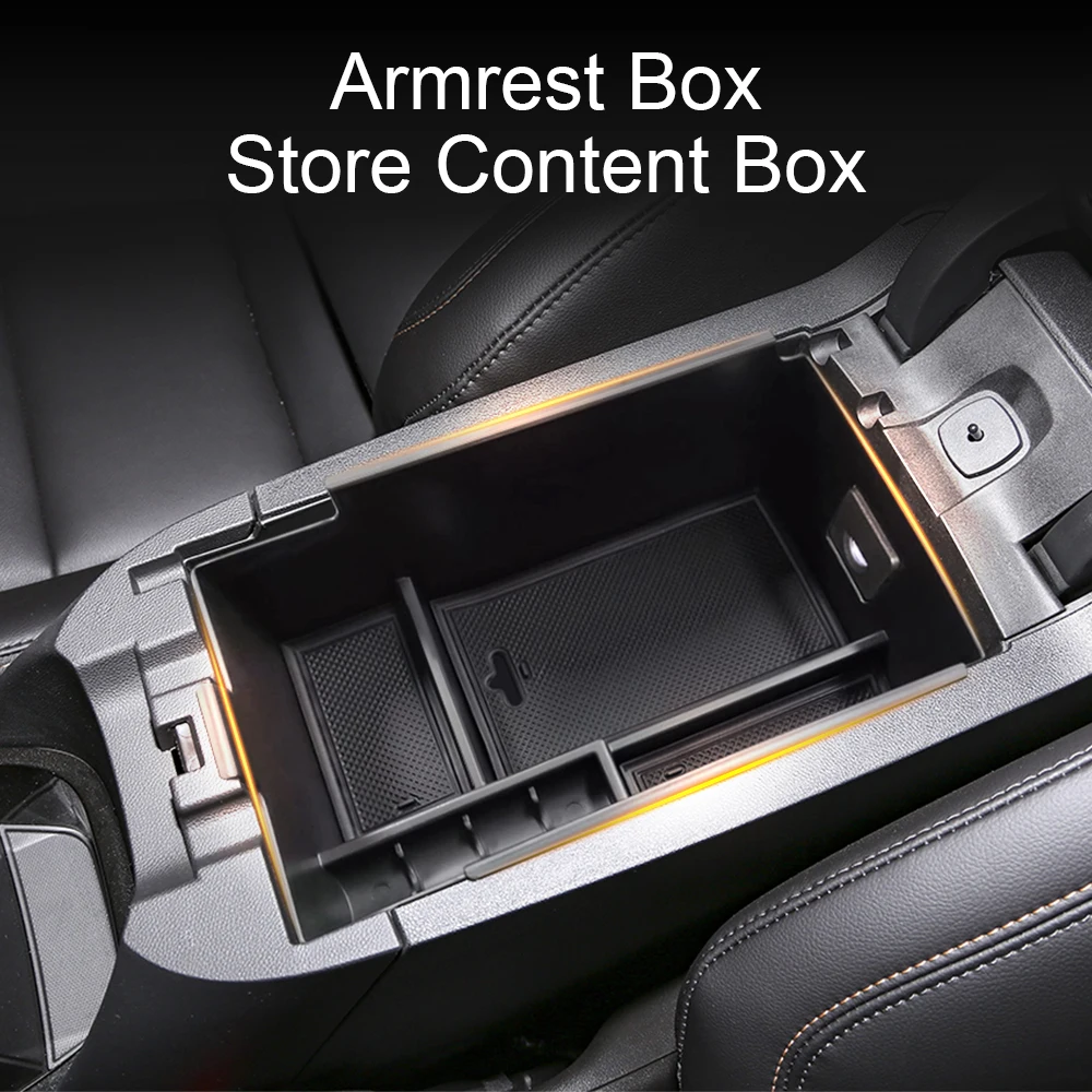 For Chevy Chevrolet Equinox 2018-2024 Central Control Armrest Storage Box Organizer Case Tray Interior Accessories view 6