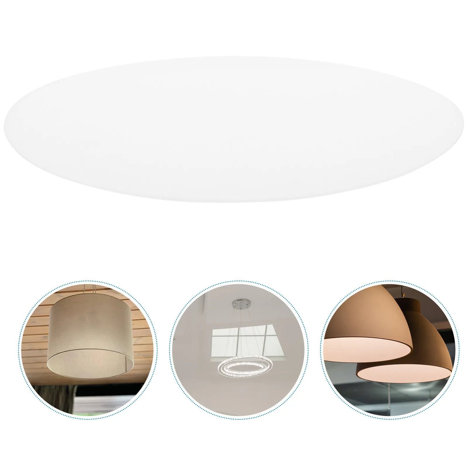 

Round 222mm Ceiling Light Diffuser Panel Recessed Lighting Cover Light Filter Ceiling Light Acrylic Cover Double-sided Frosted