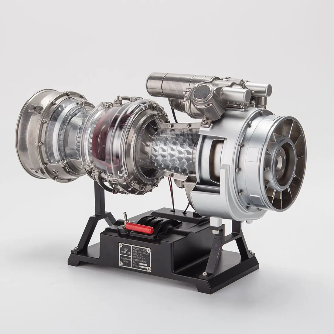 

Black Hawk helicopter turboshaft engine turbojet fan engine model 3D three-dimensional metal assembly building block toy gift