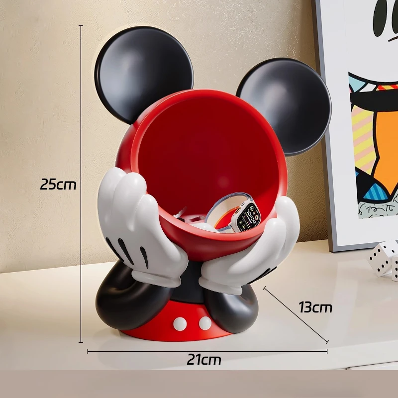 

Anime Disney Mickey personalized entryway model ornaments desktop cosmetics storage box home multi-functional storage rack toy
