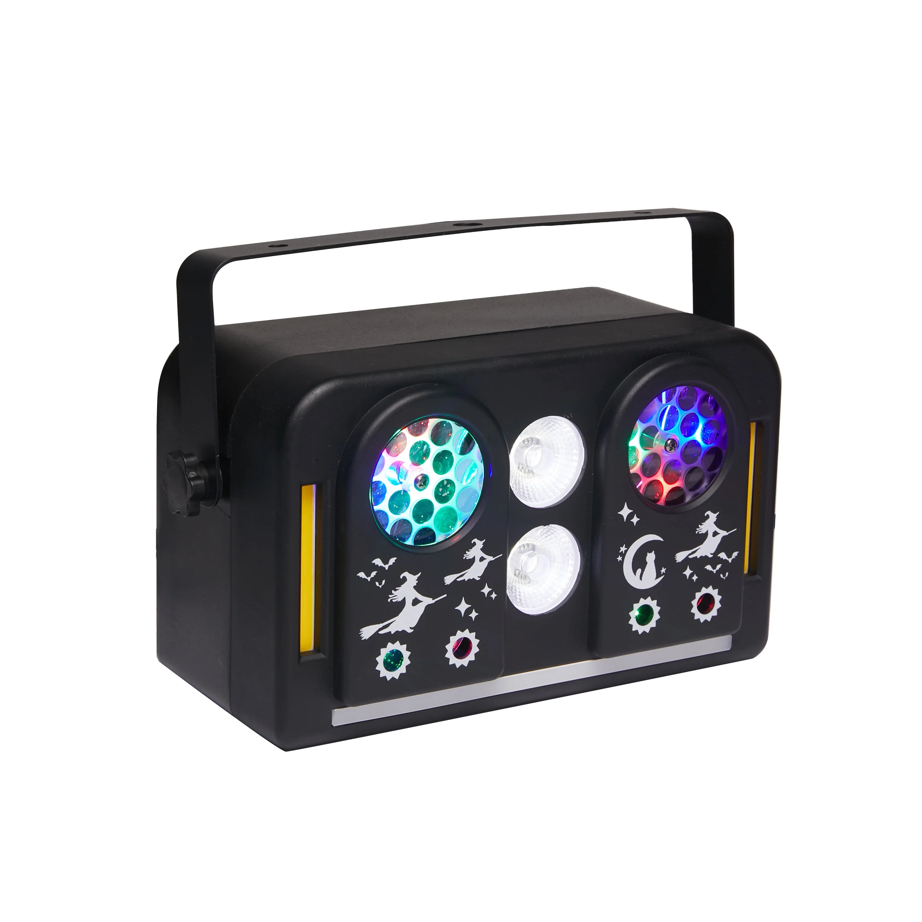 Professional Lighting LED 40W RGBW Four Color Dynamic Strobe Laser Spotlight DMX512 Stage Atmosphere DJ Disco Party Bar