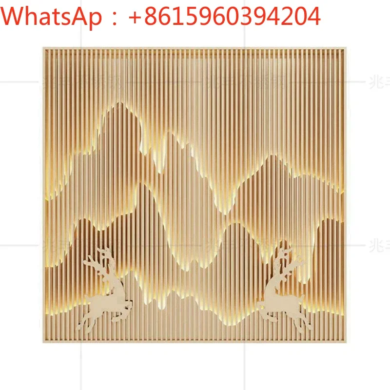 Custom-made stainless steel rockery screen partition porch hollow outdoor villa courtyard hotel metal grille landscape