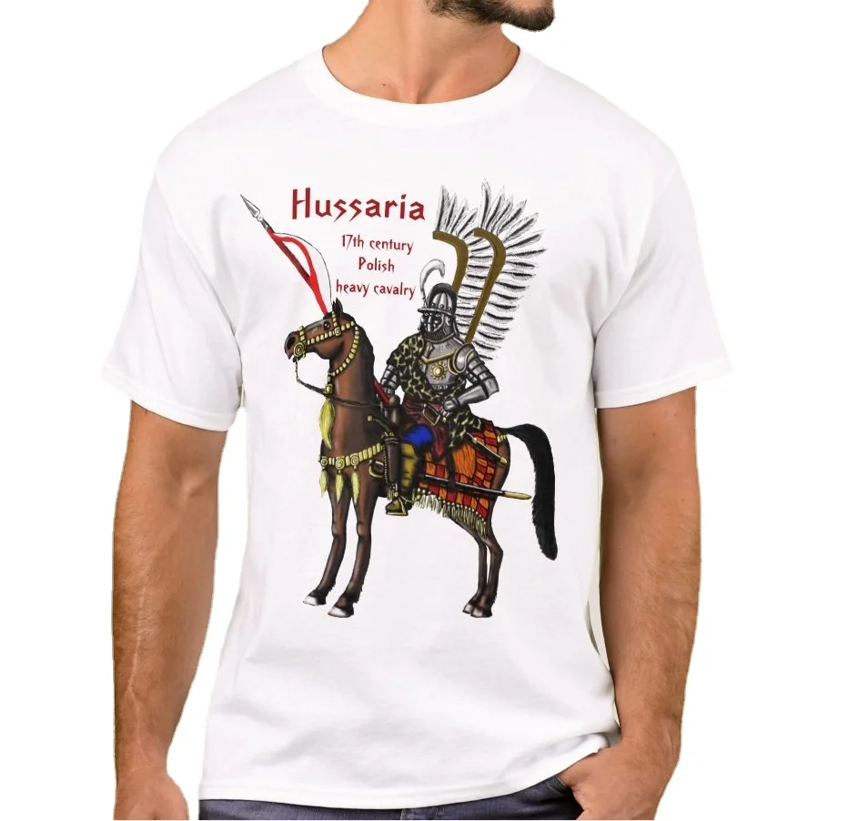 Creative Design 17th Century Polish Winged Hussar T-Shirt. Summer Cotton Short Sleeve O-Neck Mens T Shirt New S-3XL