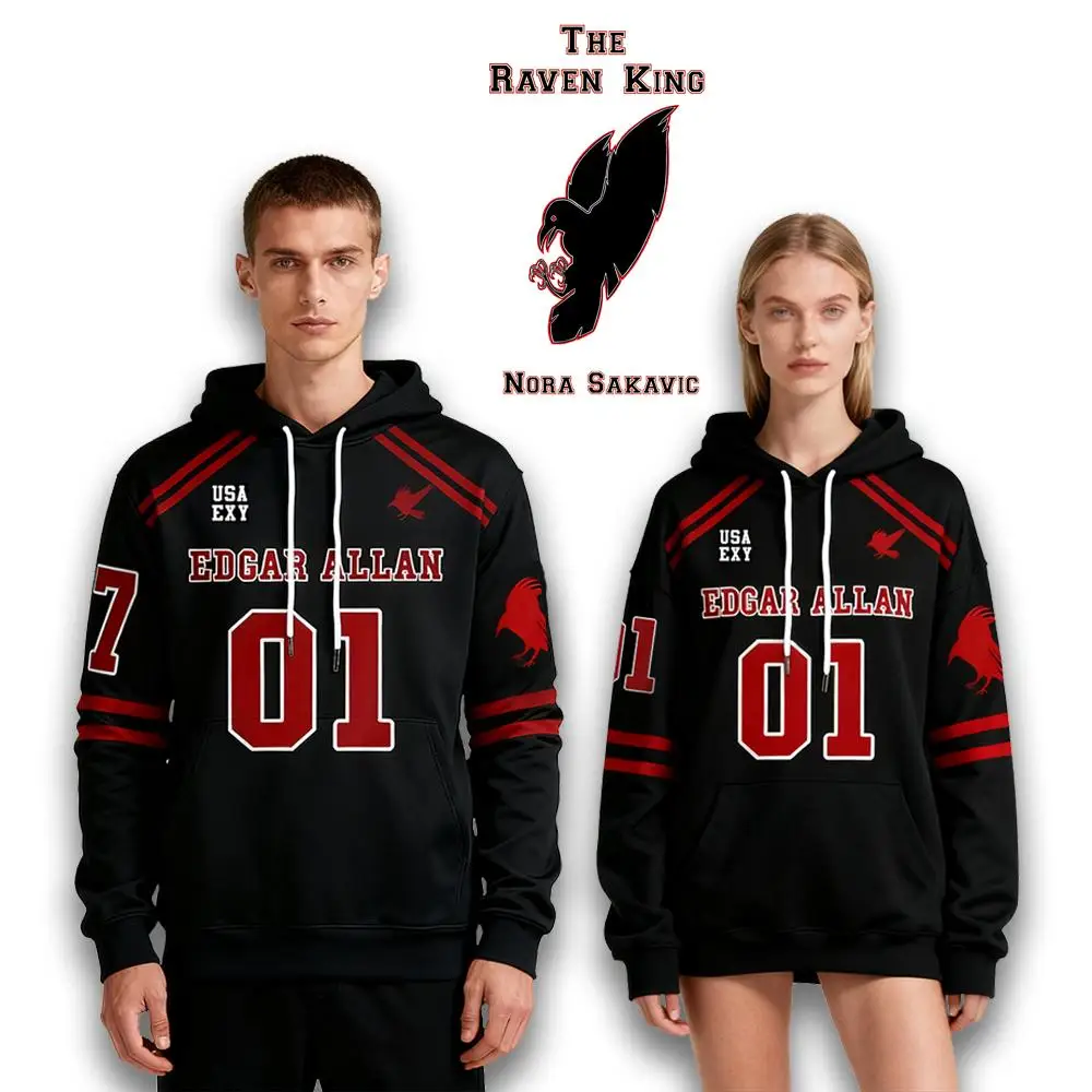 

The Raven King Cosplay Costume Hockey Jersey All For The Game Hoodie Men's And Women's Autumn/Winter Long-Sleeved Pullover