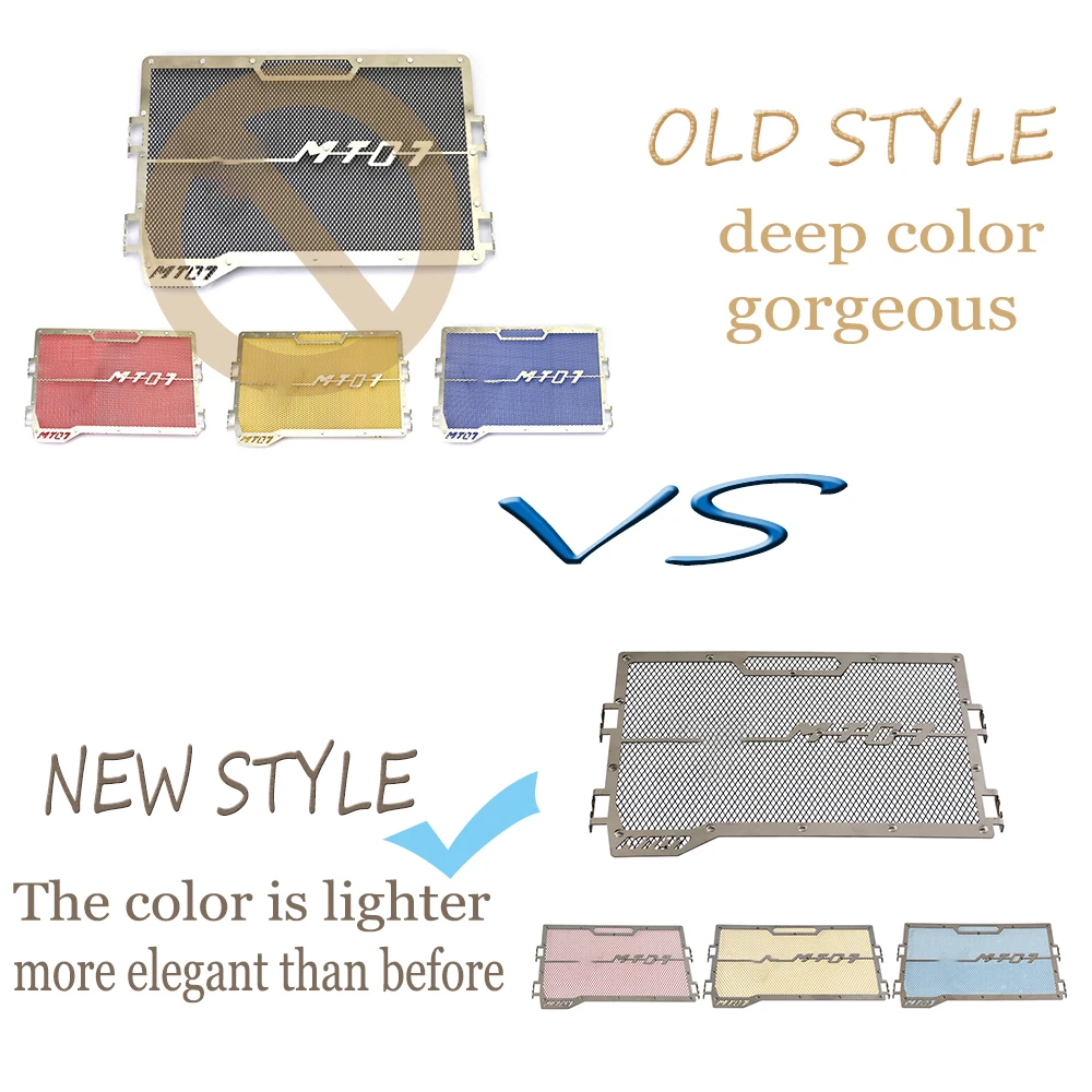 Мотоциклетные аксессуары, защитная решетка радиатора, защитная крышка, сетка для Yamaha MT-07 MT07 FZ-07 FZ07 2017 2018 2019