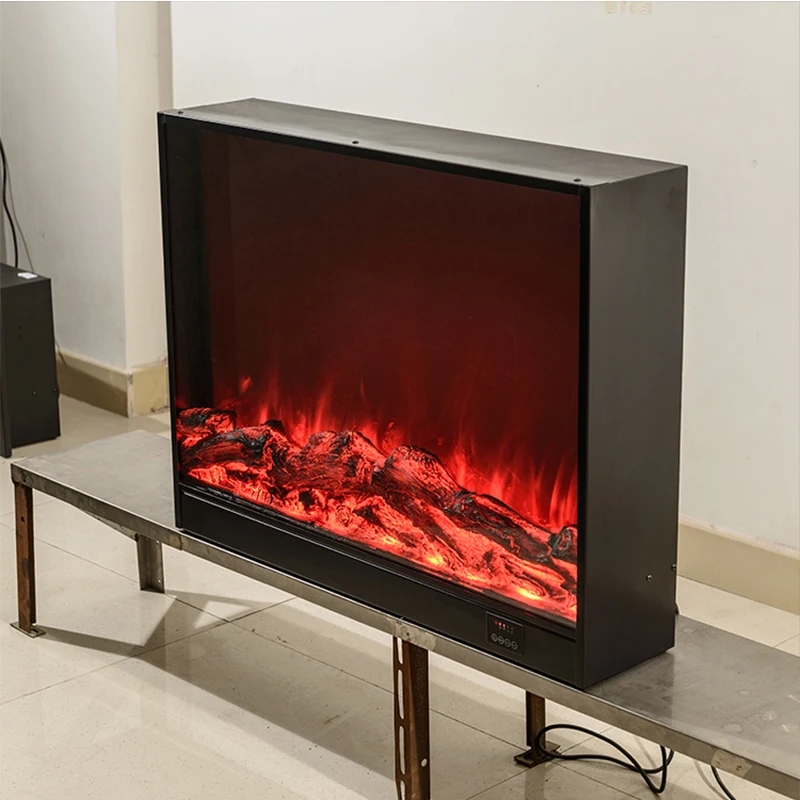 European 220volt Electronic Simulated Fireplace Tv Unit Recessed Decorative Electric Fireplace With Base