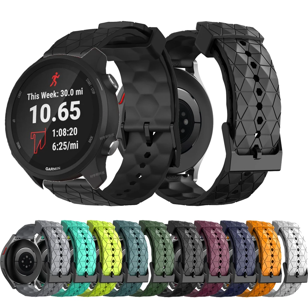 

Спортивные ремешки для Garmin 245, силиконовый ремешок для наручных часов Forerunner 245M/645/Vivoactive 3/шнур SQ 2 /Venu2 Plus, браслет