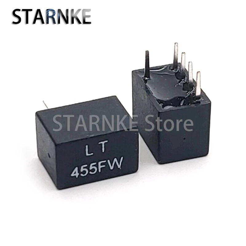 5PCS 455KHZ In Line Ceramics Wave Filter CFW455F 1+4 Special For Walkie Talkies Wave Filter LT455FW DIP 5Pin