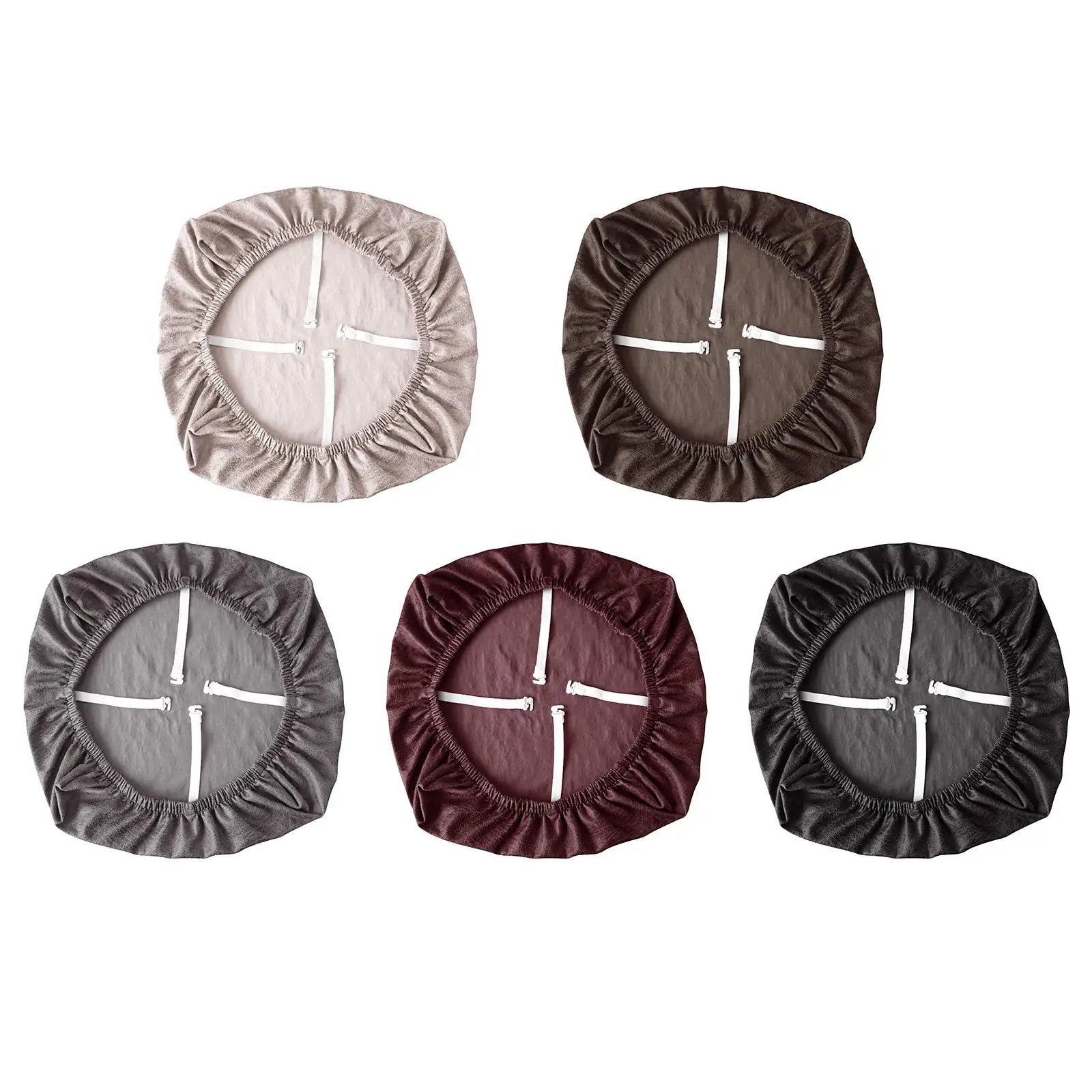Stretch Office Chair Cover Kitchen Removable Solid Rotating Chair Slipcover