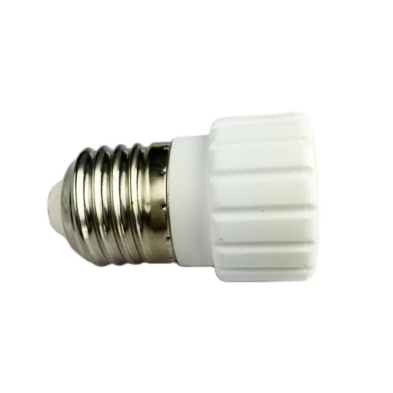 E27 to GU10 Screw Base Spiral Lamp Holder Semi-Embedded Concealed Double Ring Full Thread White