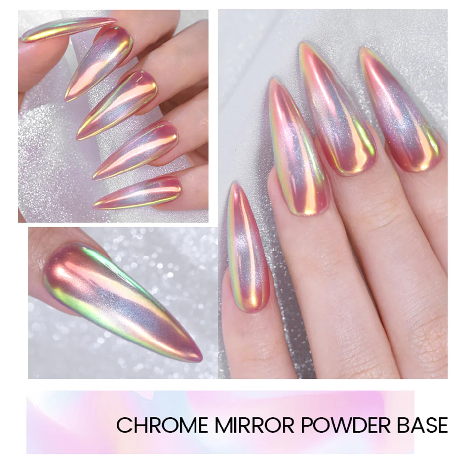 BORN PRETTY 10ml Klarer Chrom-UV-LED-Gel-Nagellack ohne Abwischen für Spiegel-Metallic-Pigmentpulver Nagelstudio-Maniküre 1/2 Stück – Detail 10
