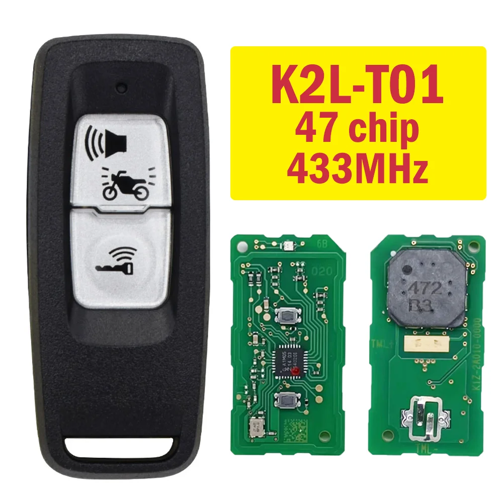 

10 pcs/set K2L-T01 Motor Smart Remote Control Motorcycle Key Fob 47 Chip 433MHz Motor Smart Key Replace Motorbike Key For Honda