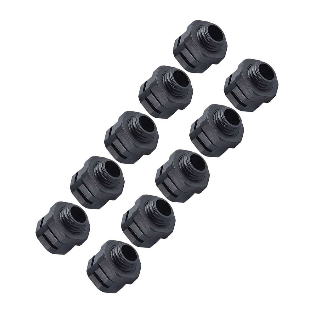 10pcs Waterproof Vent Valves for outdoor Lighting Fixtures Plastic Relief Valve for Air Circulation M8 for m10 M20 Black
