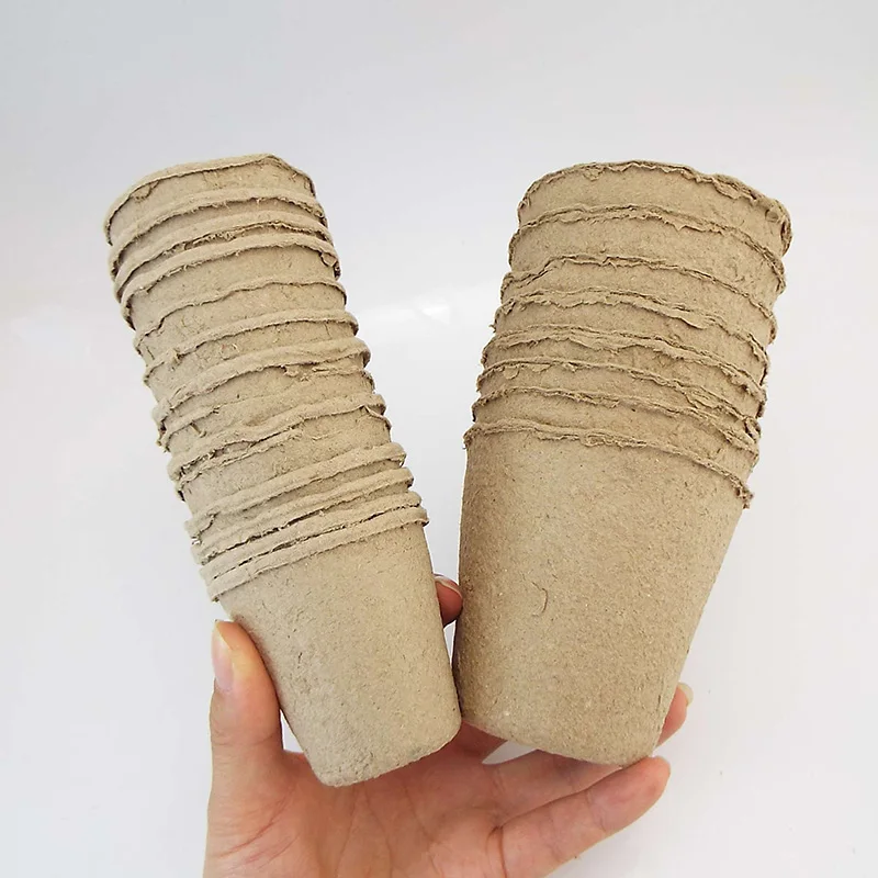 Pote de papel para cultivo de plantas, caixa de cultivo, bandeja, semente, plantador de vegetais, iniciador, flor, erva, biodegradável, ecológico,