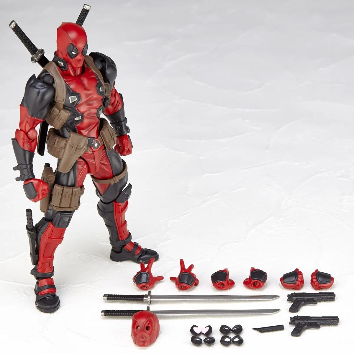 Revoltech Yamaguchi Deadpool Marvel Action Figure Marvel legends Joint Movable KAIYODO Movie Model Toy Gift