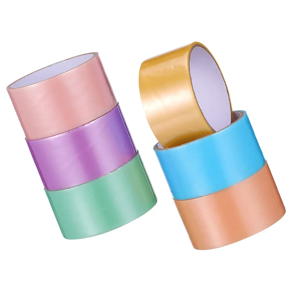 Bright Colored Sticky Ball Tapes 6 Rolls Easy Apply Remove DIY Projects Creative Crafting Accessory Tape Ball Sticky