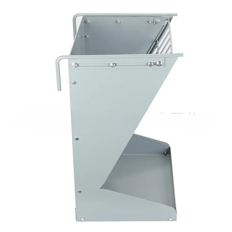 Thickened silver galvanized sheep feed trough breeding sheep feeder feed trough universal grass feed trough