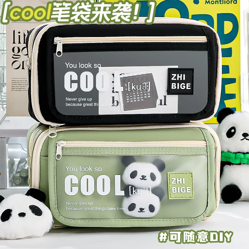 

Large Capacity High value Pencil Case For Boys Stationery Bag Simple Ins Style Multi layer Student