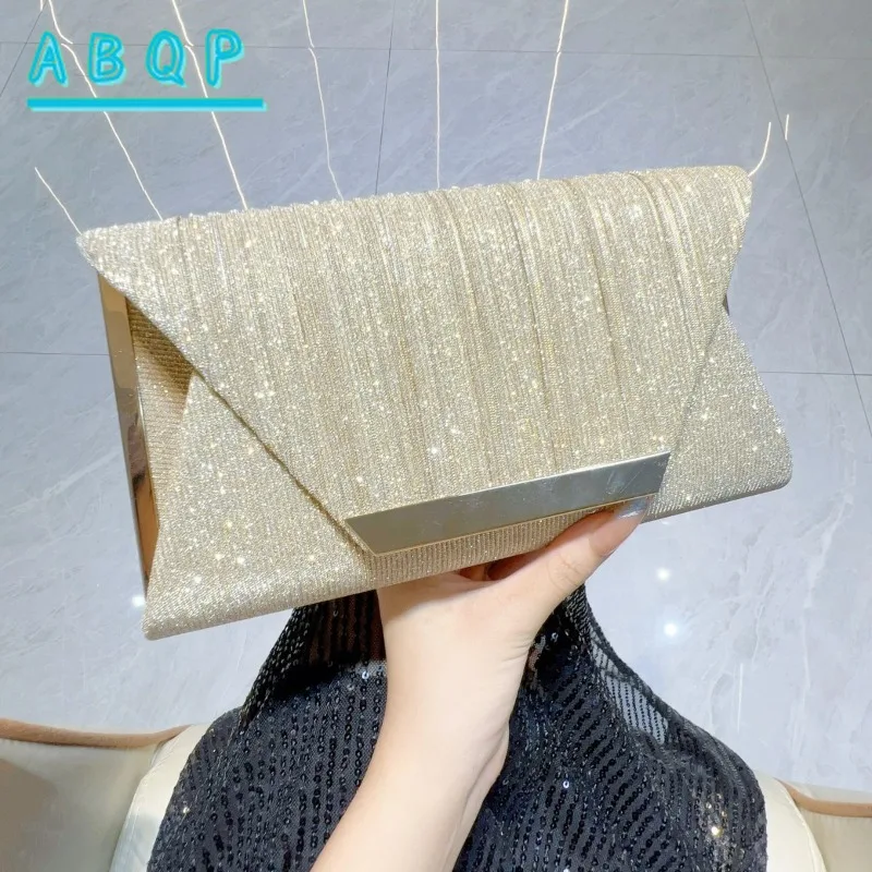 

New Dinner Clutch Bag Shiny Diamond-encrusted Women's Clutch Bag Multifunctional Fashion Dinner Women's Shoulder Messenger Bag