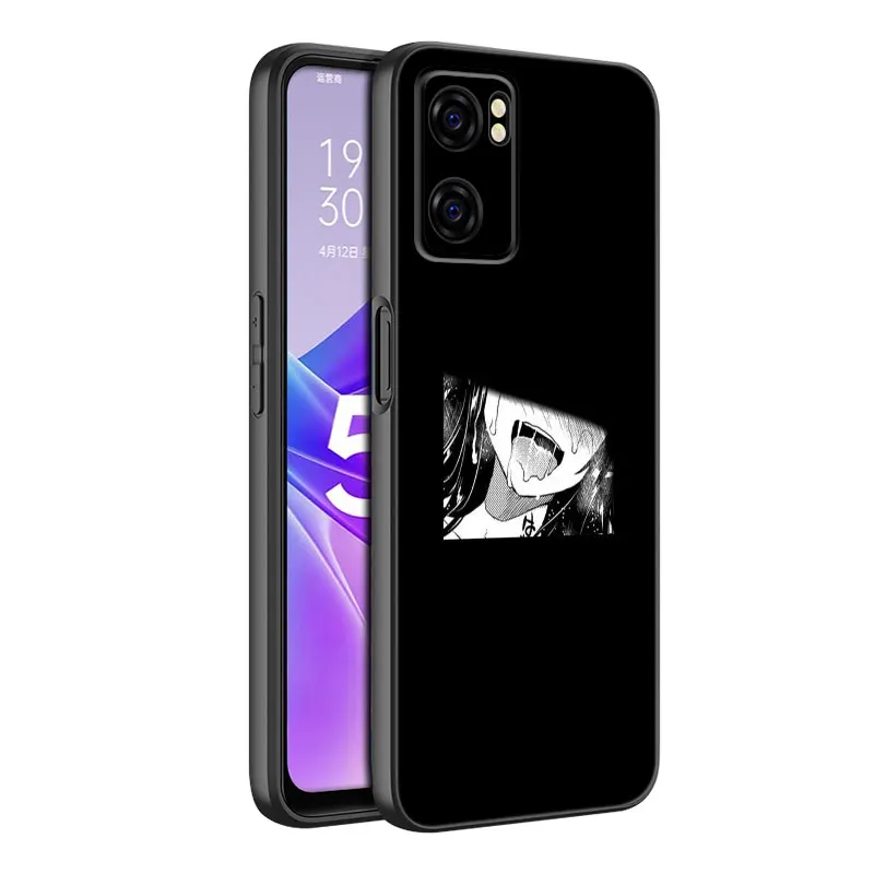 Sad LEWD Japanese Silicone Phone Case For OPPO Reno 10 11 Pro A55 A57 A58 A72 A74 4G A98 5G A15 A16 A17 A38 A54 A76 A94