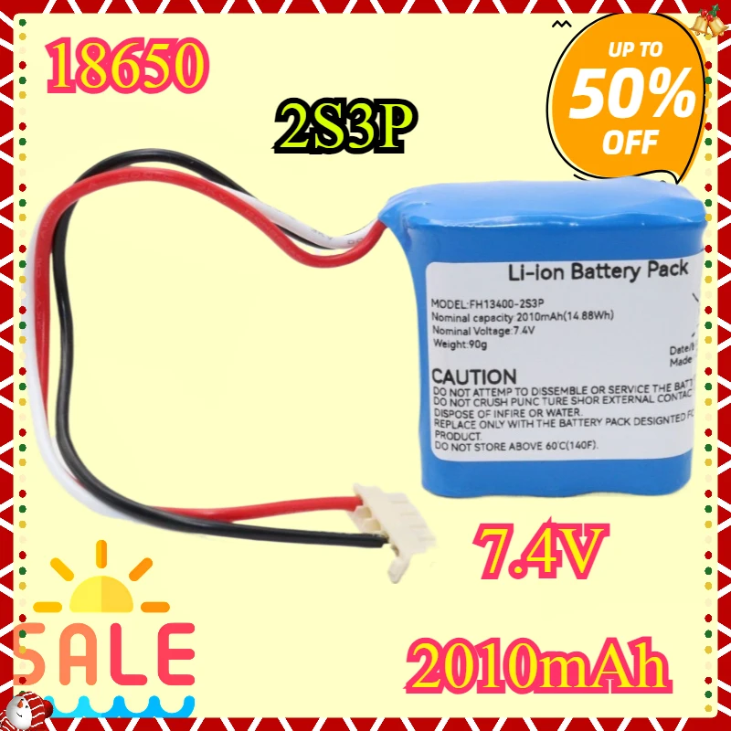 

2S3P 18650 Lithium Battery Pack 7.4V 2010mAh Rechargeable Battery Suitable For Fishing LED Light Bluetooth Speaker 7.4V Battery