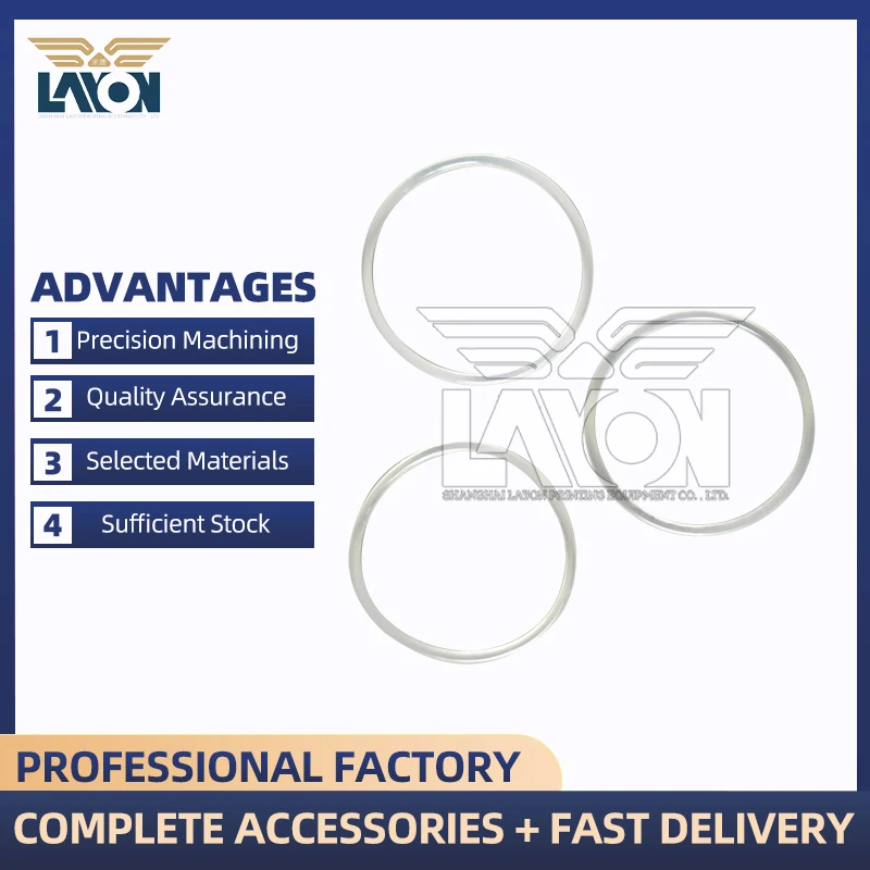 LAYON 00.580.6953 4pcs Original Seal Ring for Heidelberg Press - White Rubber Gasket Factory Spare Part