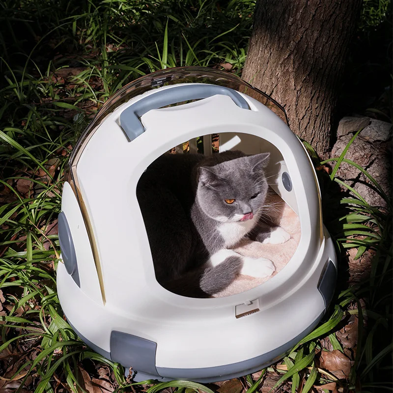 Panoramic Cat Air Box Cat Bag Portable Breathable Pet Outdoor Space Capsule Pet Bag Multifunctional Cat Litter Supplies