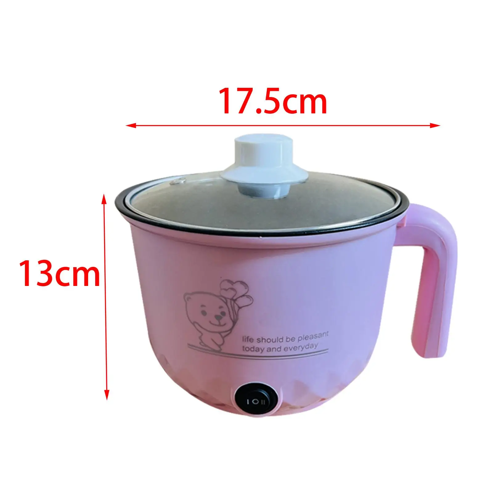 Electric Hot Pot Nonstick 1.8L Kitchen Cooking Appliances for Eggs Fry Ramen