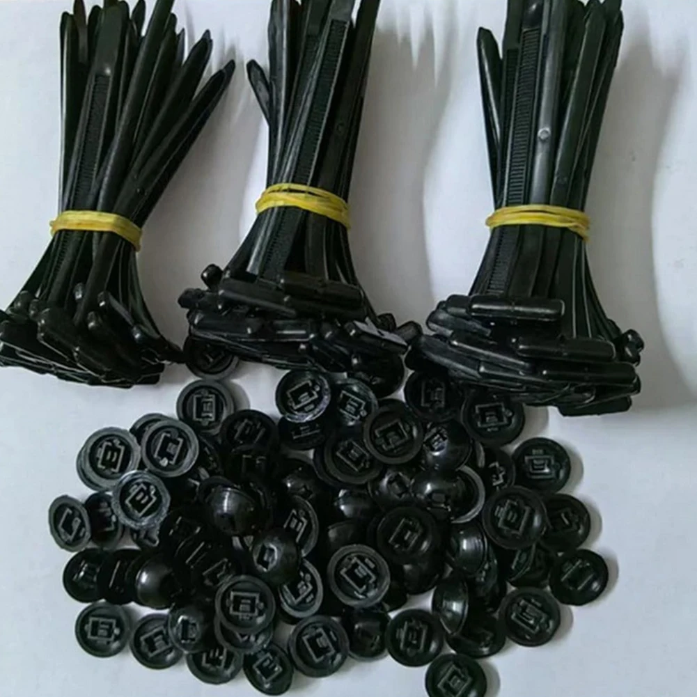 ربطات عنق بسحاب كابل من النايلون، ربطات عنق بسحاب شديدة التحمل، مشبك ربطة كابل عالمي للإصلاح اليومي للسيارة #5