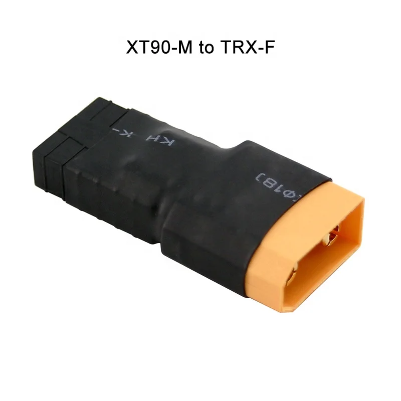 Adaptador Amass XT90 a TRX, conector macho hembra de plástico para Control de batería Lipo RC, piezas DIY para avión RC, 10 Uds.