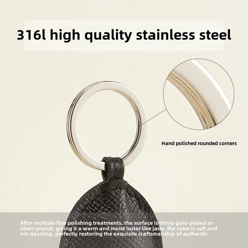 Cowhide handmade bag charm leather squid charm key ring tassel design pendant car keychain bag accessories