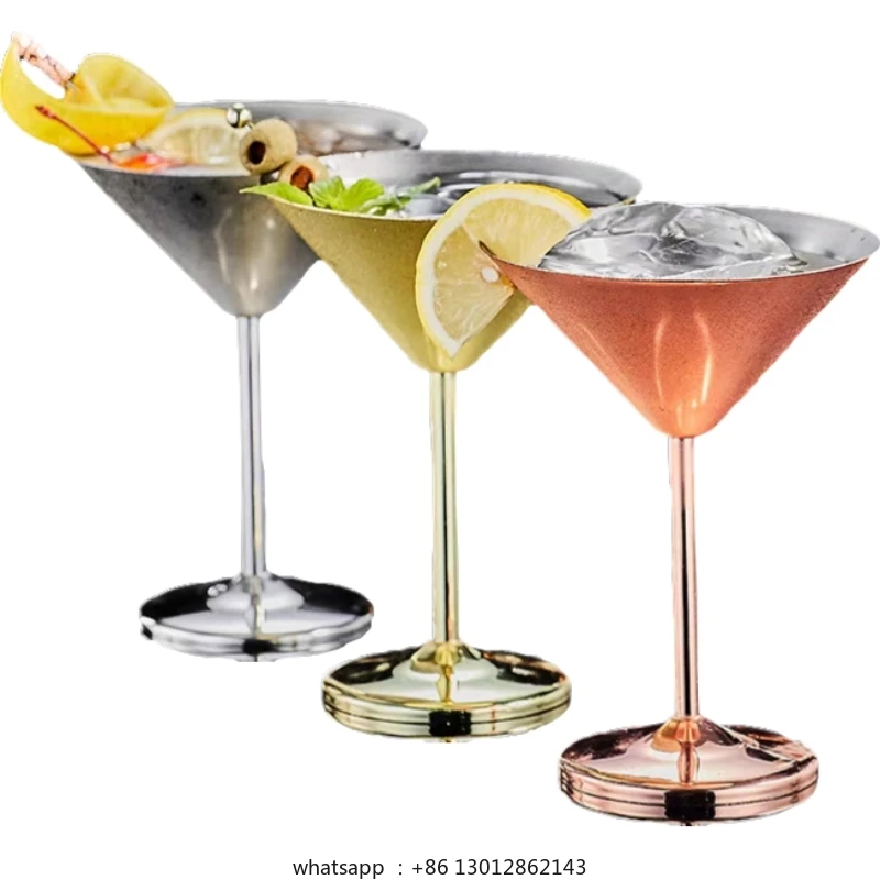 

180 мл бокал для вина из нержавеющей стали, бокал для коктейля, красное вино, мартини, креативный металлический бокал для вина, чашка для шампанского для бара, ресторана