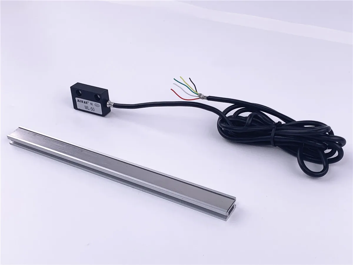 Output Square Wave Signal Type Magnetostrictive Railing Ruler With Aluminum Alloy Base With Power Cable Is 2M
