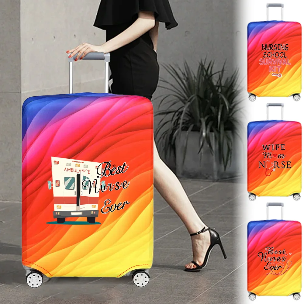 

New Luggage Cover Protective Case Nurse Printing Series 18-32inch Trolley Box Suitable Portable Travel Accessories Washable